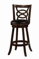 Coaster Calecita Swivel Bar Stools with Upholstered Seat Cappuccino (Set of 2) Model 101930